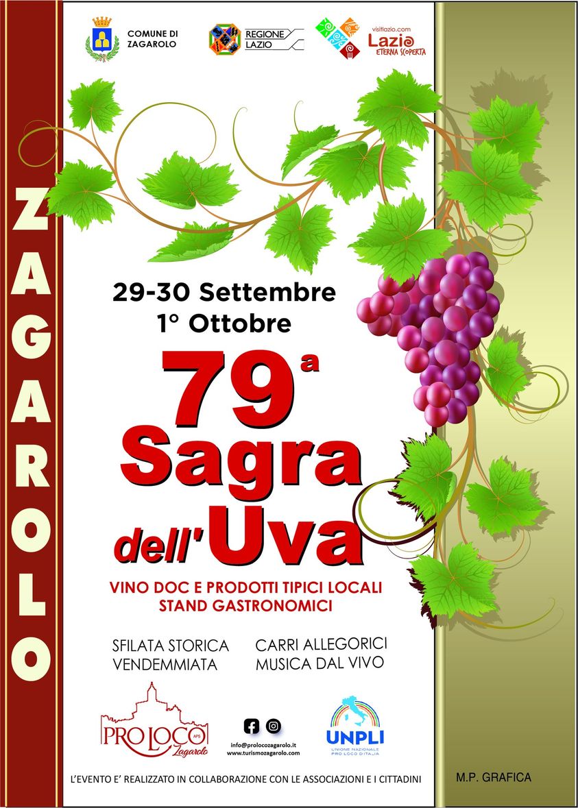 79° Sagra dell'Uva Zagarolo - Nina Trinca Viticoltura Biologica Azienda Agricola Vino Bio
