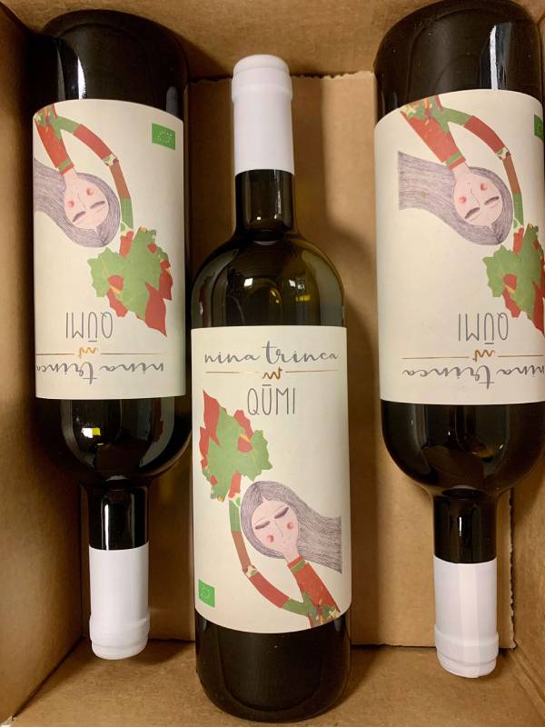 Packaging Qumi Grechetto IGT Lazio Bio - Vini Nina Trinca Zagarolo
